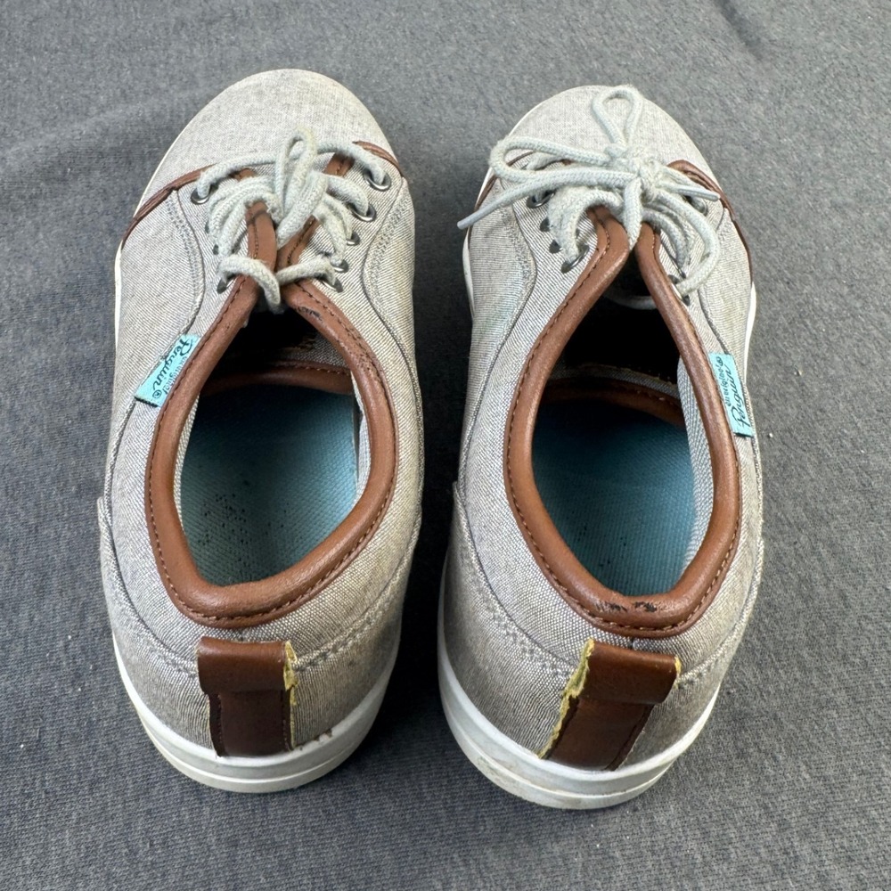 Penguin Kids Casual Shoes Gray Brown Lace Up Sneakers Boys Size 2.5 - Picture 4 of 5